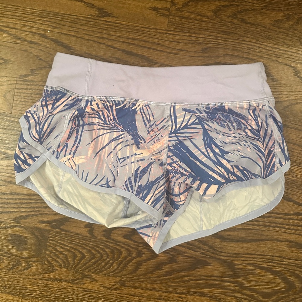 Ivivva by Lululemon Speed Up Shorts - Purple and Blue - Size 12
